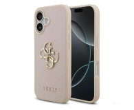 Guess Grained Big 4G & Classic Logo do iPhone 17 różowy - 1365544 - zdjęcie 1